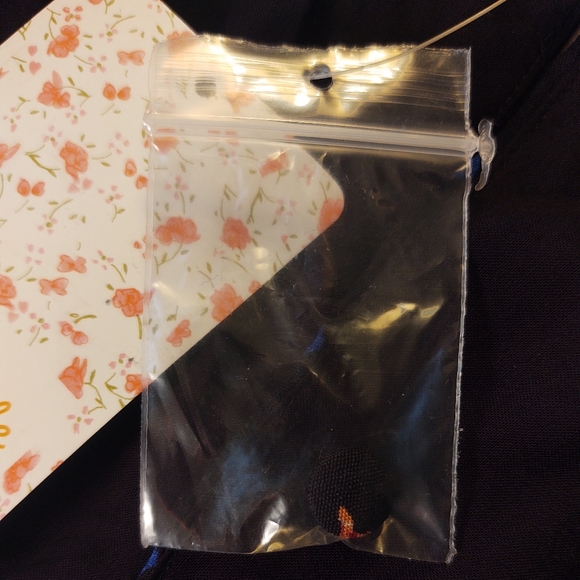 NWT FREE PEOPLE Black Floral Star Pattern Smocked Bodice Mini Dress Size XSmall - Picture 8 of 13